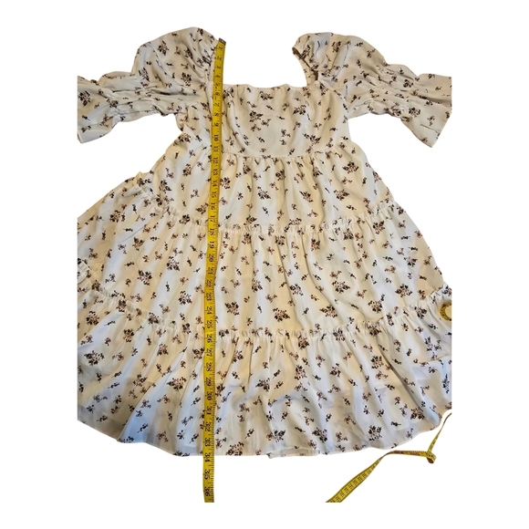 Exlura Floral White Dress Size Medium NWT - Picture 6 of 15